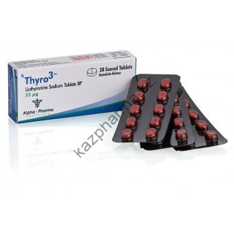 Thyro3 (Трийодтиронин) Т3 Alpha Pharma 30 таблеток (1таб 25 мкг) - Семей