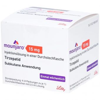 Mounjaro (Tirzepatide) раствор для п/к введ. 4 флакона 0,5 мл по 15 мг Семей