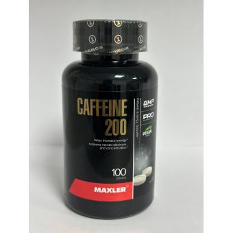 Кофеин Maxler 100 таблеток по 200 мг Семей