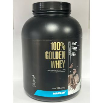 Протеин Maxler 100% Golden Whey 5 Ibs 2270 грамм (68 порц) Семей