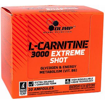 L- Карнитин Olimp L-Carnitine 3000 Extreme Shot (20 ампул по 25мл) - Семей